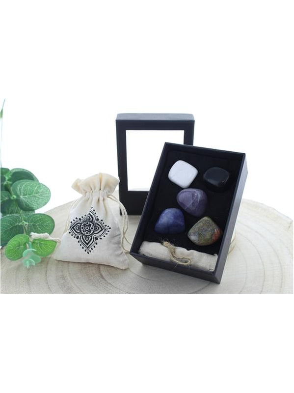 Coffret 5 Pierres Roulées Taille L Anti Stress Relaxation