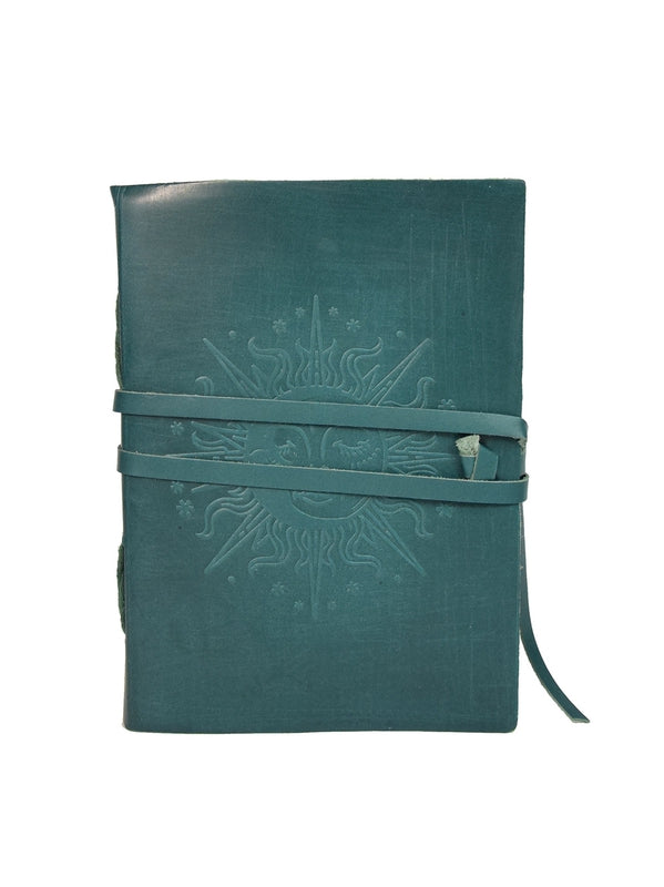 Grimoire en cuir Bleu Soleil