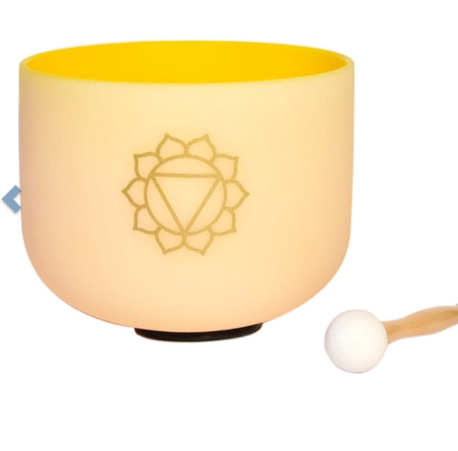 Bol chantant en Cristal Chakra Plexus solaire