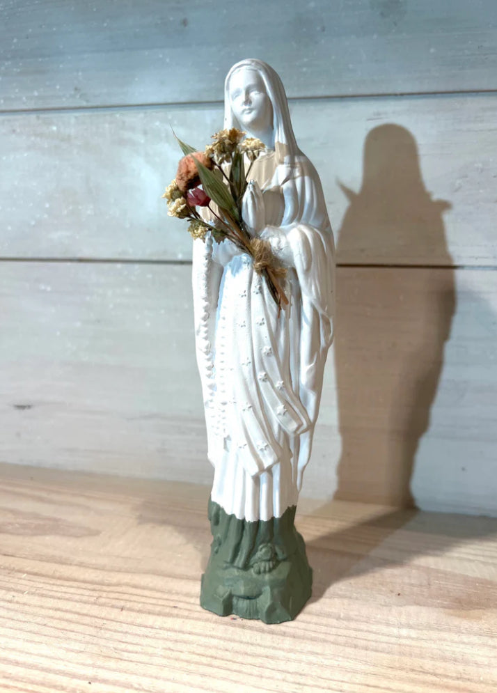 Statuette Vierge Fleurie 17 cm