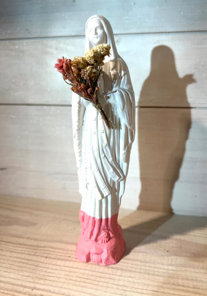 Statuette Vierge Fleurie 17 cm