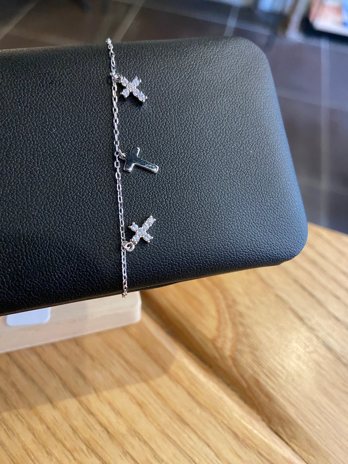 Bracelet Croix- Argent