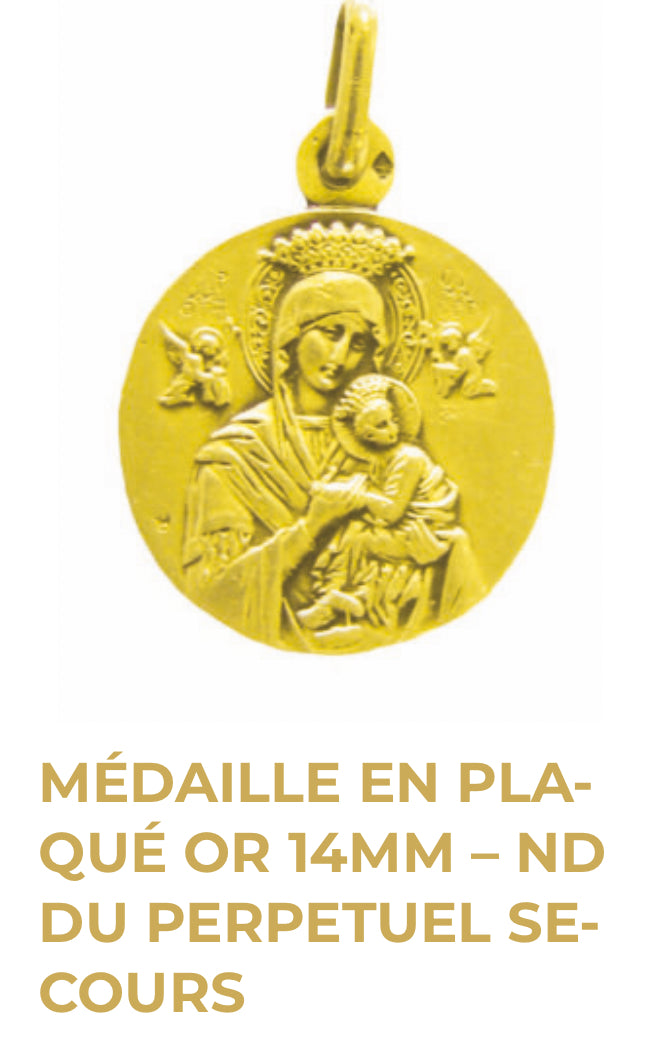 Médaille Notre Dame du Perpétuel Secours - Plaqué Or