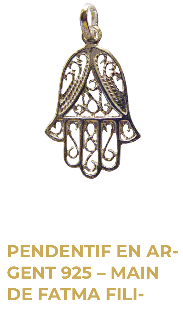 Pendentif Argent 925 - Main de Fatma