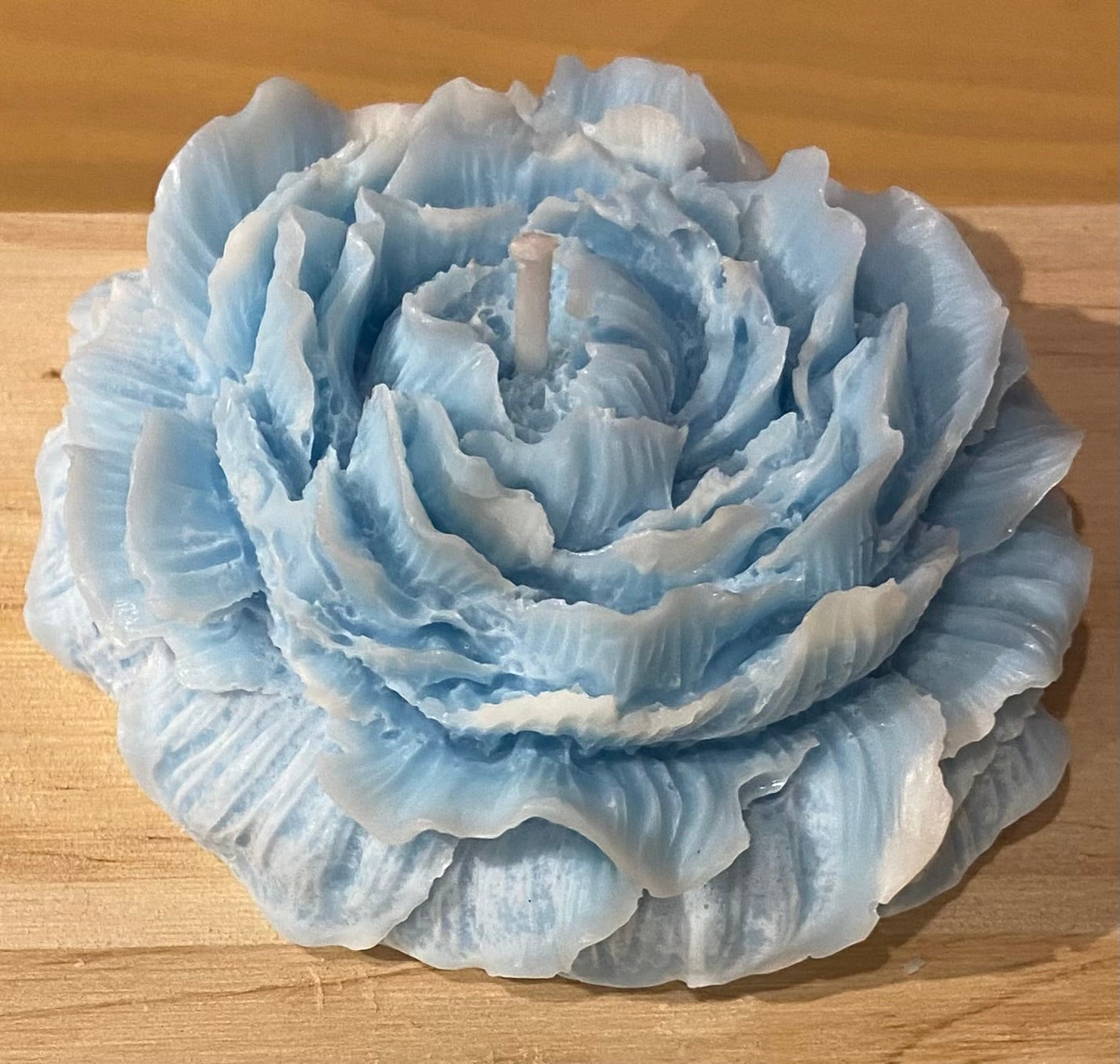 Bougie " Délicate Rose" Bleu