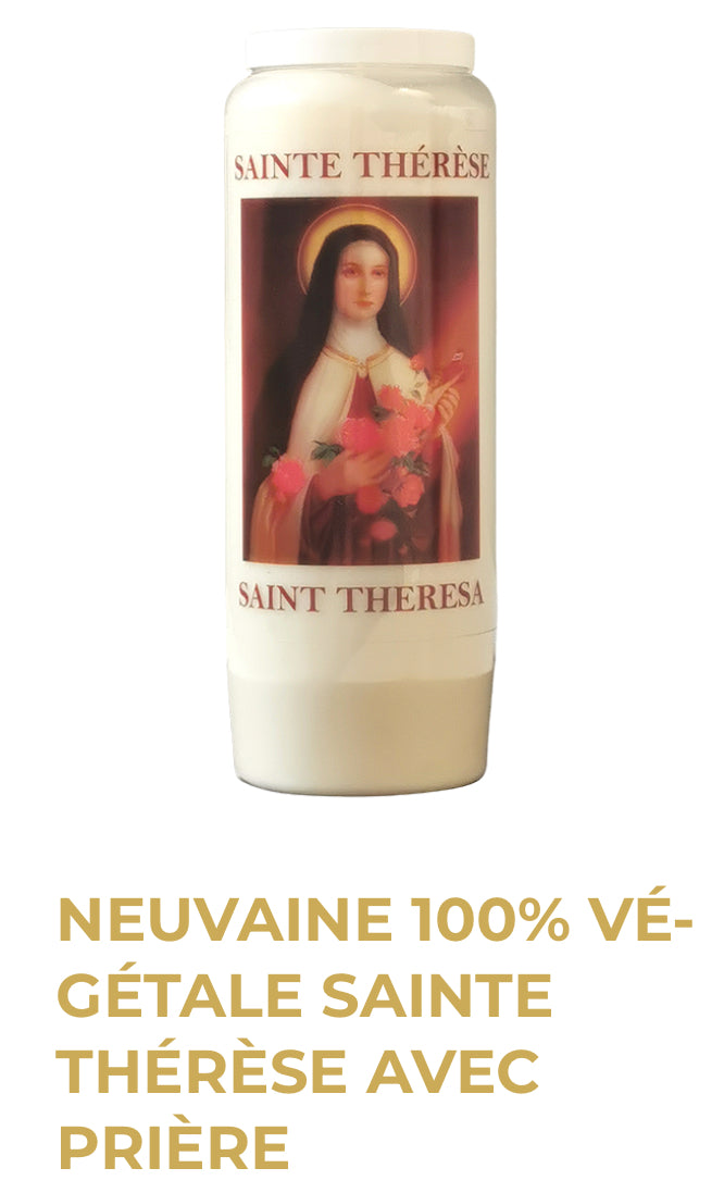 Bougie Neuvaine Sainte Thérèse