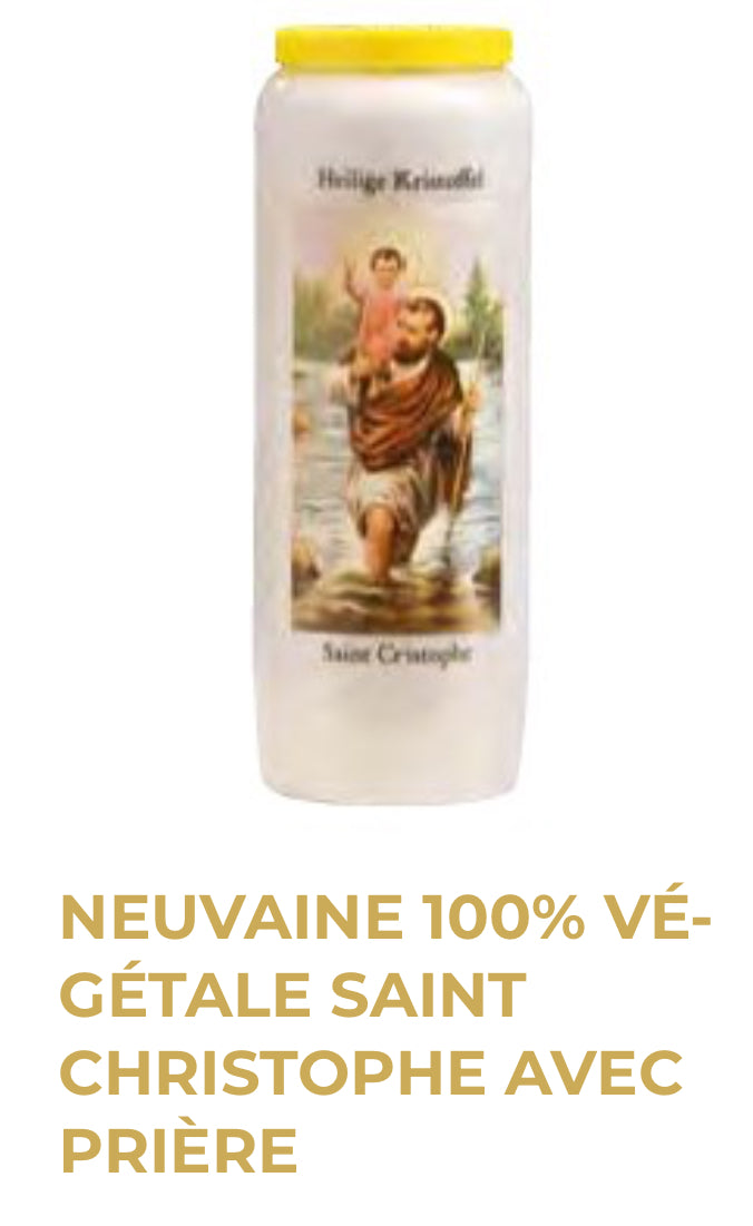 Bougie Neuvaine Saint Christophe