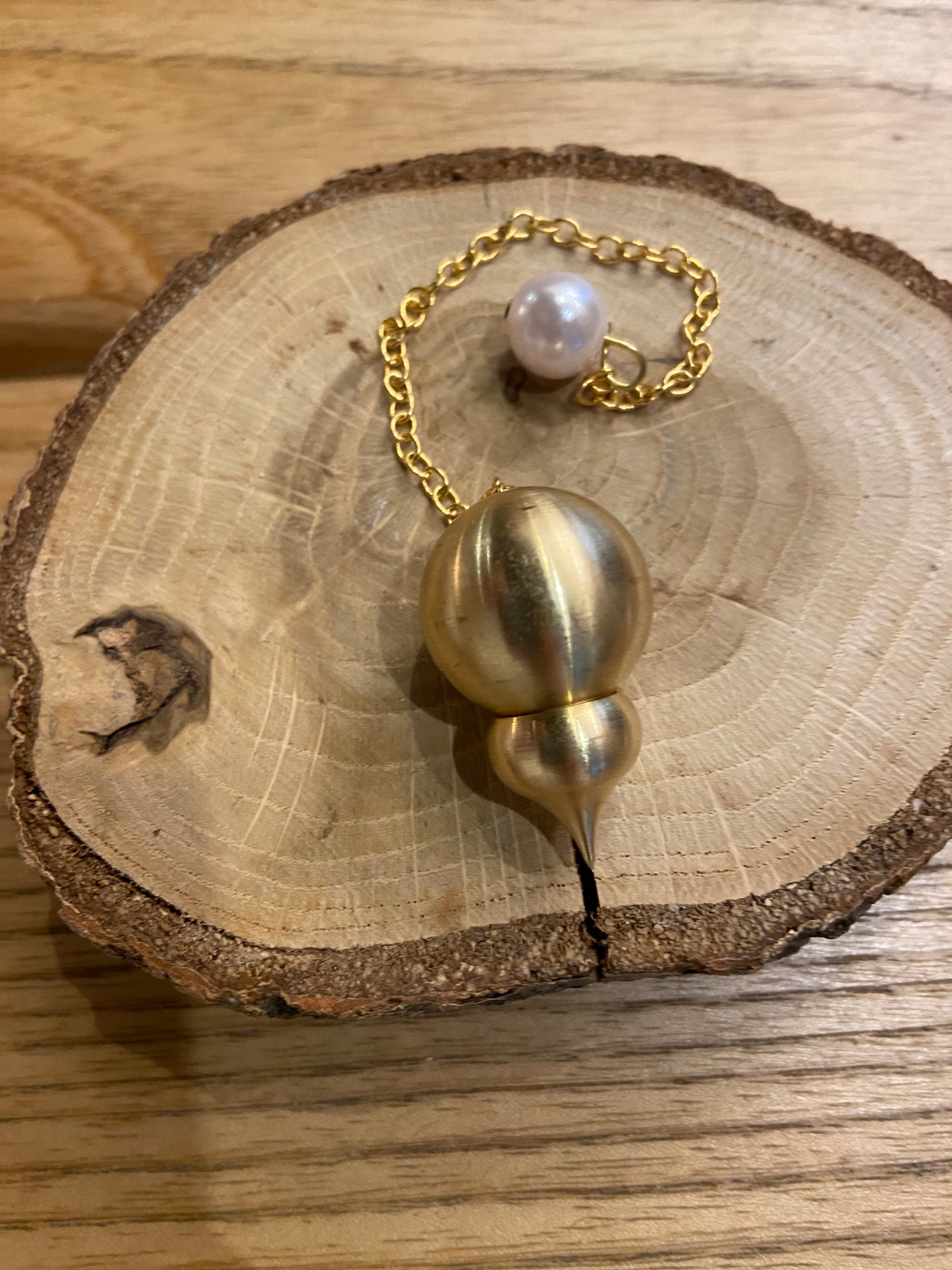 Pendule Témoin en Laiton Indira