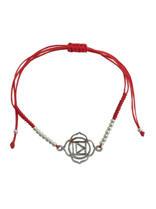 Bracelet cordon ajustable en coton - Chakra Muladhara