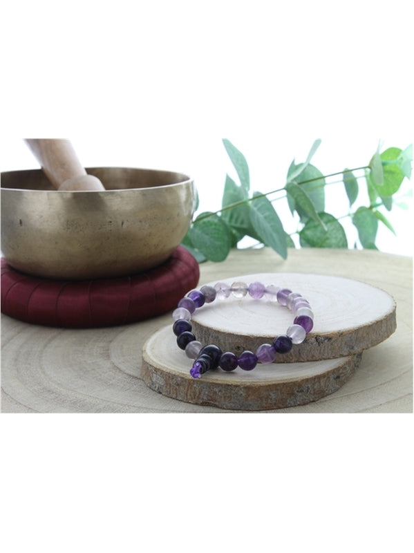 Bracelet Mala en Fluorite
