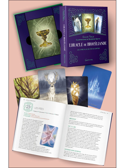 L'Oracle de Brocéliande - Le livre & le jeu de 53 cartes - Coffret