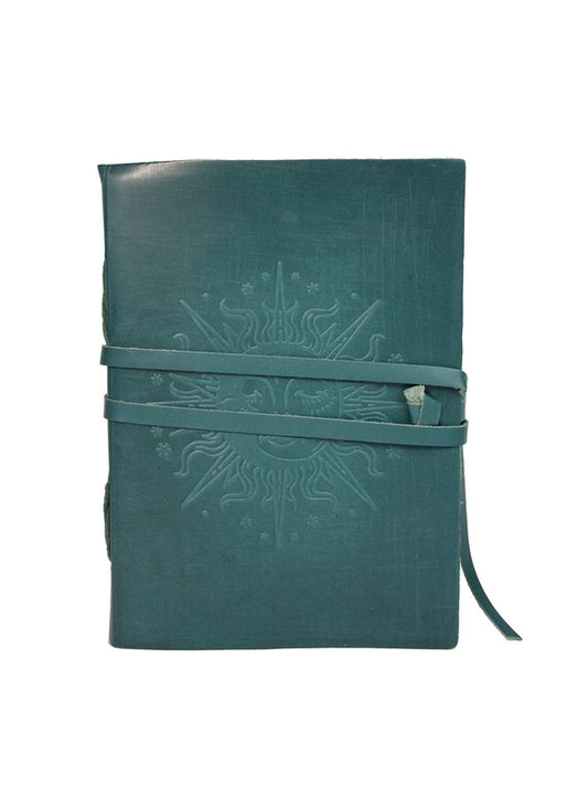 Grimoire en cuir Bleu Soleil
