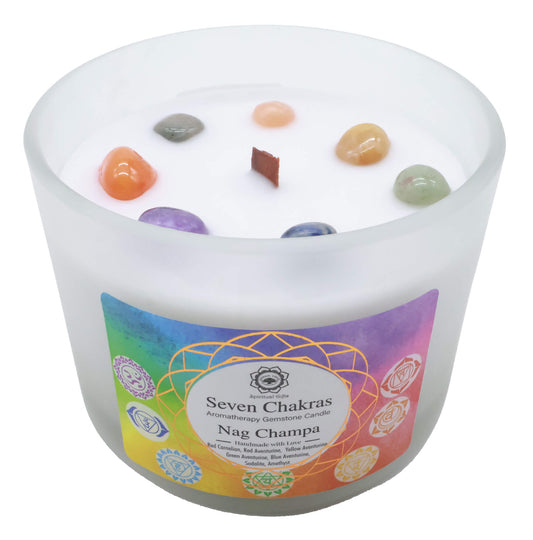 Bougie Parfumée Green Tree '7 Chakras' senteur Nag Champa