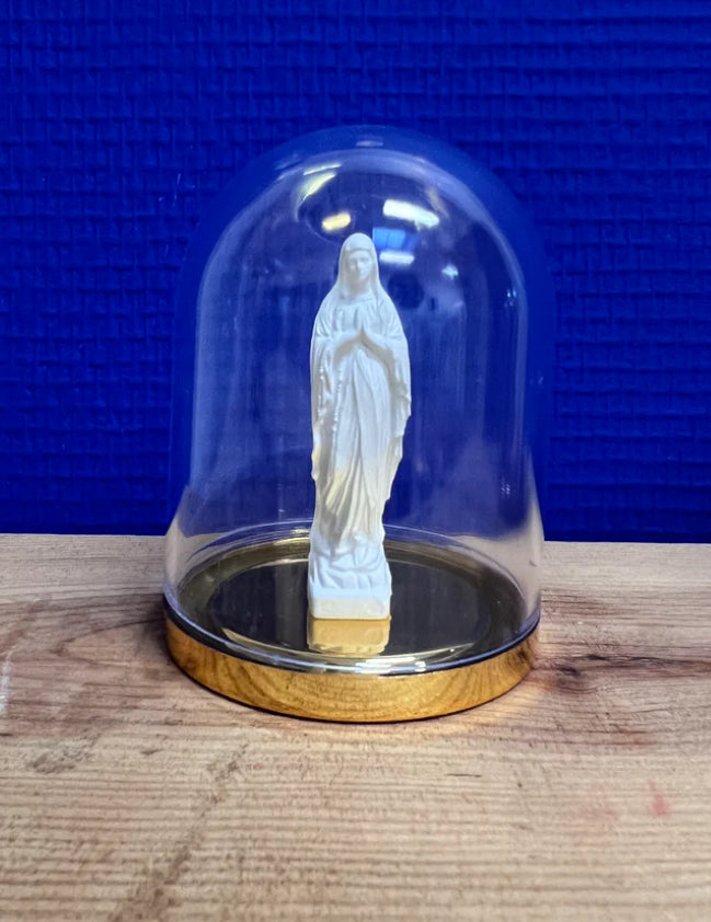 Vierge 6 cm sous cloche