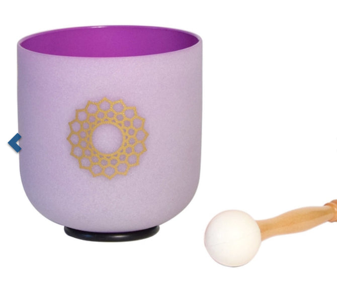 Bol chantant en Cristal Chakra Couronne