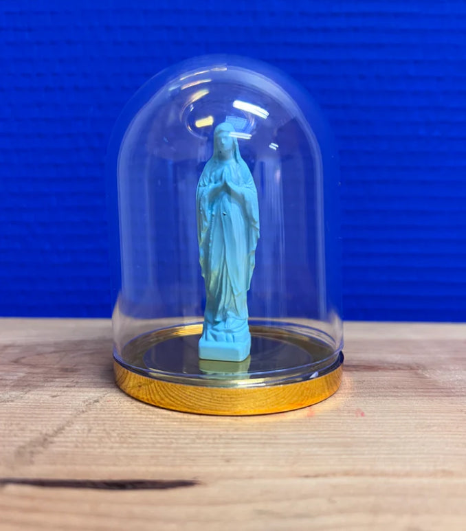 Vierge 6 cm sous cloche