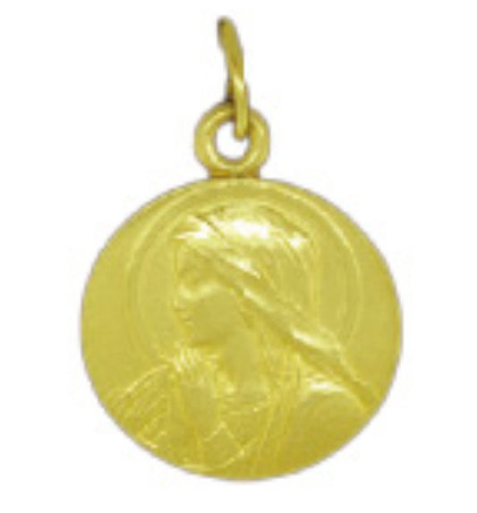 Médaille Vierge en Prière - Plaqué Or