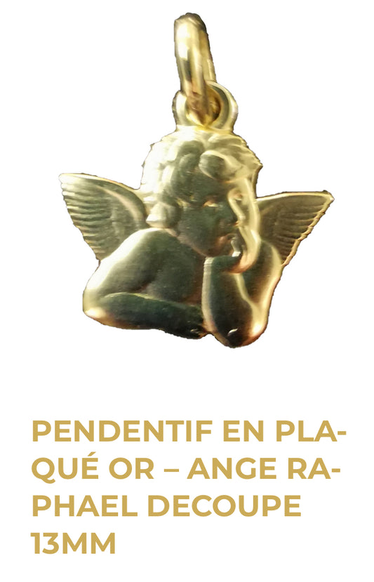 Pendentif en Plaqué Or - Ange RaphaËl