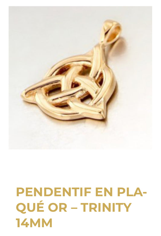 Pendentif de la Trinité - Plaqué Or