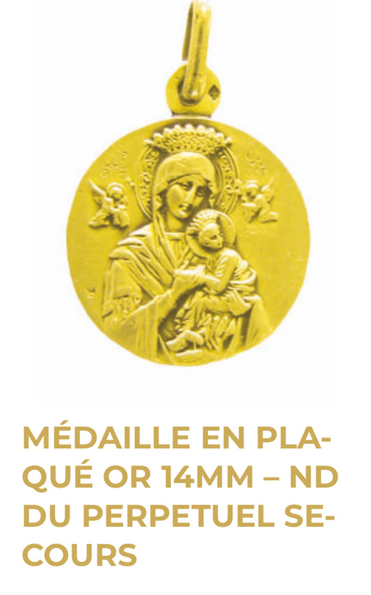 Médaille Notre Dame du Perpétuel Secours - Plaqué Or