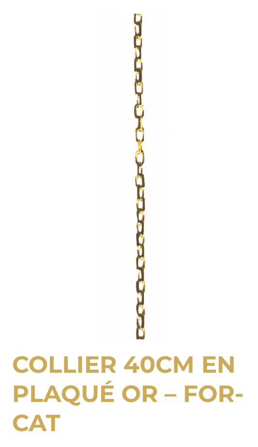Chaine en Plaqué Or - 40 cm