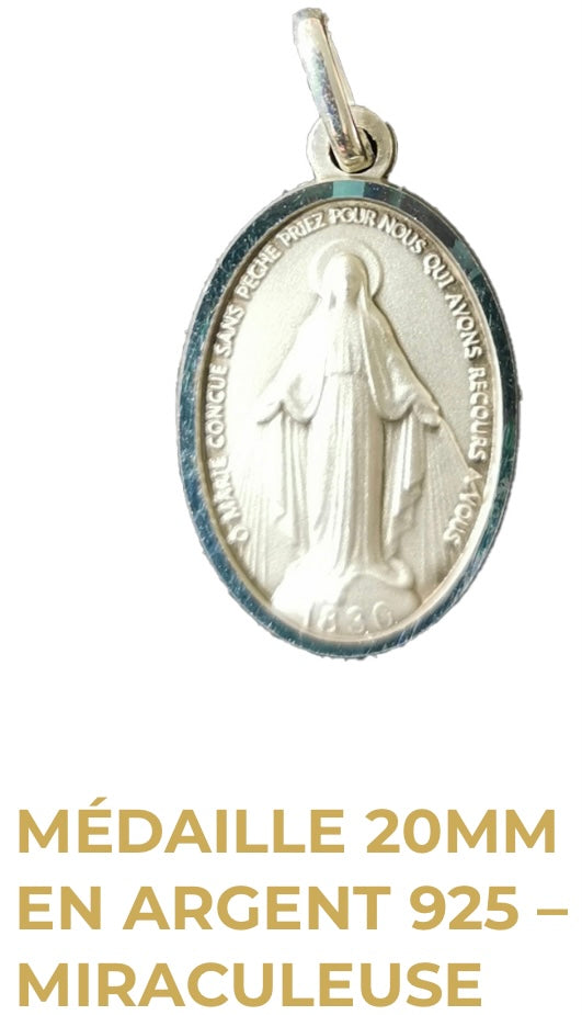 Médaille en Argent 925 - Vierge Miraculeuse