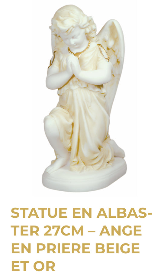 Statue en Albâtre - Ange en prière
