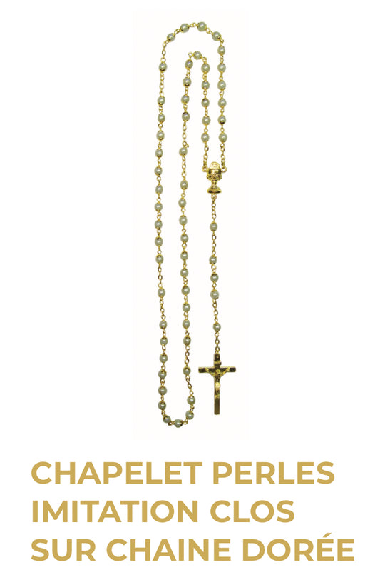 Chapelet Perles Blanche