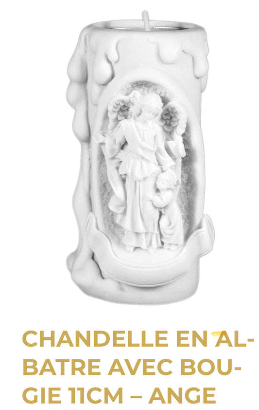 Chandelle en Albâtre - Ange Gardien