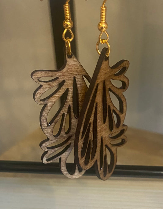 Boucles d'oreilles en Bois