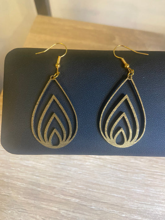 Boucles d'oreilles Bois