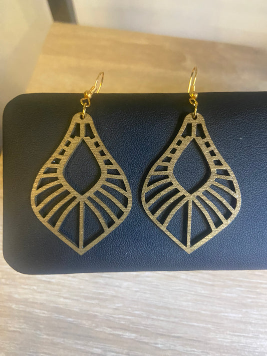 Boucles d'oreilles Bois