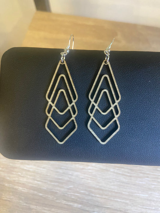 Boucles d'oreilles en Bois