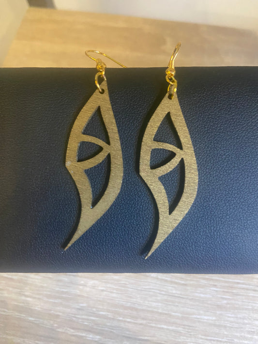 Boucles d'Oreilles en Bois