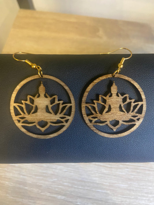 Boucles Oreilles Bois