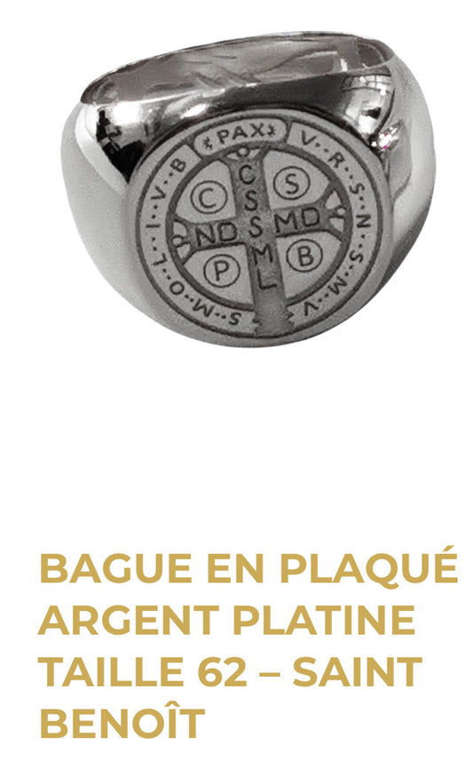 Bague Argent - Saint Benoit